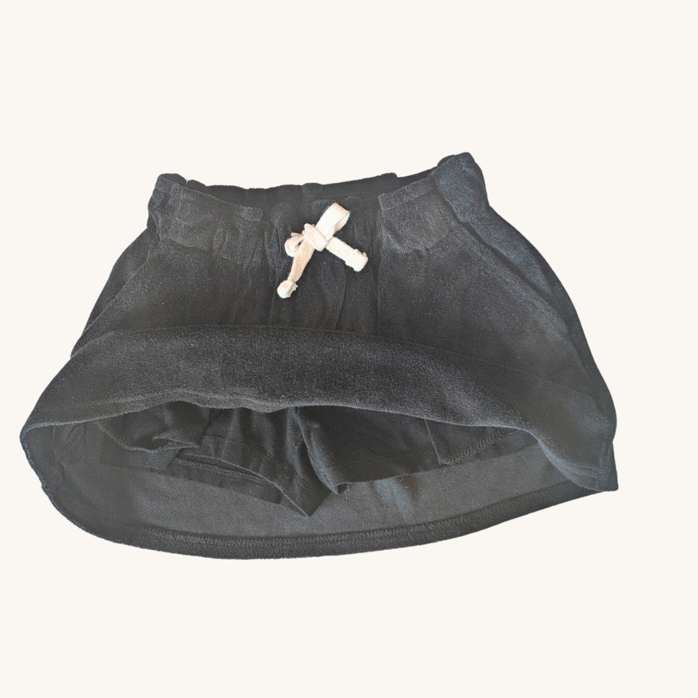 Black Skirt with Drawstring